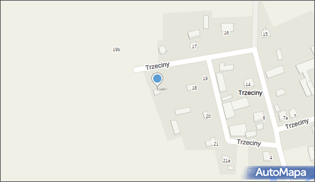 Trzeciny, Trzeciny, 18, mapa Trzeciny