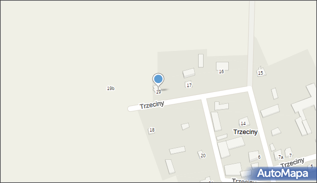 Trzeciny, Trzeciny, 19, mapa Trzeciny