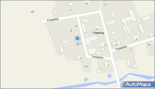 Trzeciny, Trzeciny, 20, mapa Trzeciny