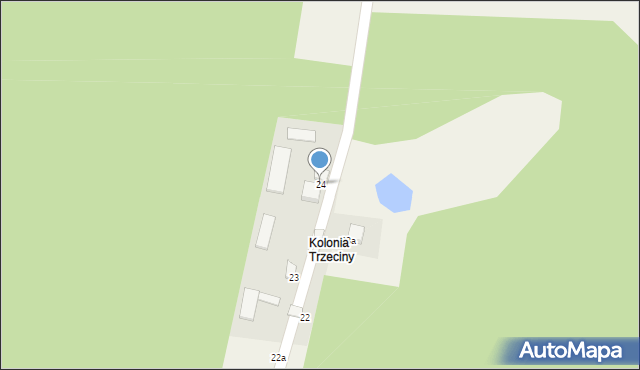 Trzeciny, Trzeciny, 24, mapa Trzeciny