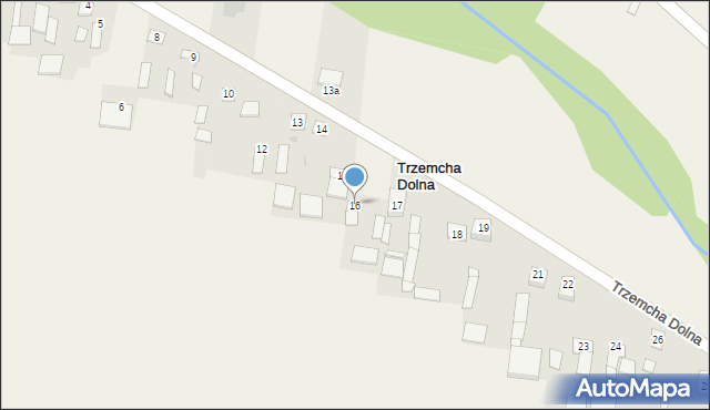 Trzemcha Dolna, Trzemcha Dolna, 16, mapa Trzemcha Dolna