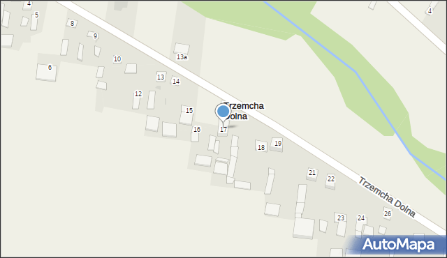 Trzemcha Dolna, Trzemcha Dolna, 17, mapa Trzemcha Dolna
