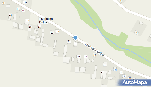 Trzemcha Dolna, Trzemcha Dolna, 22, mapa Trzemcha Dolna