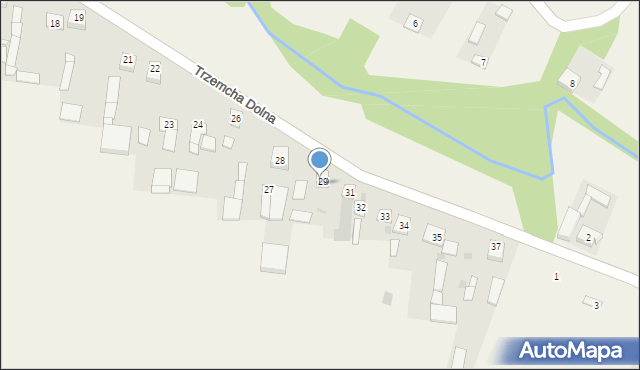 Trzemcha Dolna, Trzemcha Dolna, 30, mapa Trzemcha Dolna