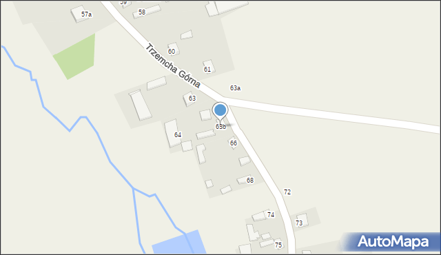 Trzemcha Górna, Trzemcha Górna, 63b, mapa Trzemcha Górna