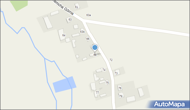 Trzemcha Górna, Trzemcha Górna, 68, mapa Trzemcha Górna