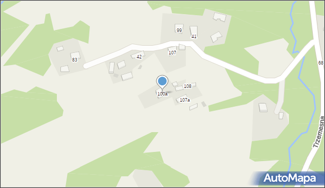 Trzemesna, Trzemesna, 100a, mapa Trzemesna