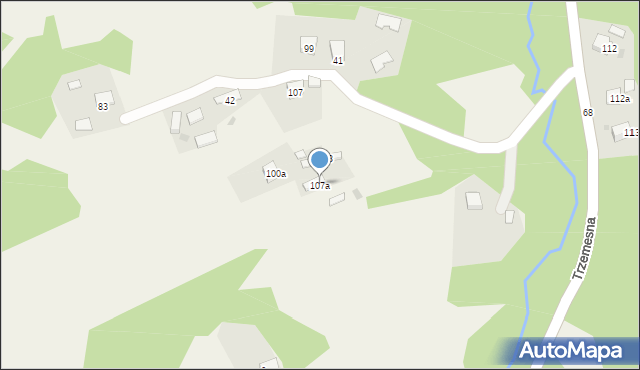 Trzemesna, Trzemesna, 107a, mapa Trzemesna