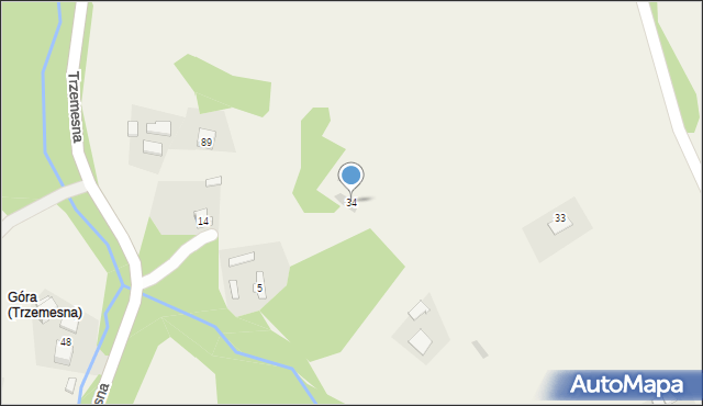 Trzemesna, Trzemesna, 34, mapa Trzemesna