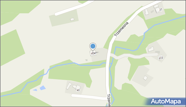Trzemesna, Trzemesna, 40A, mapa Trzemesna