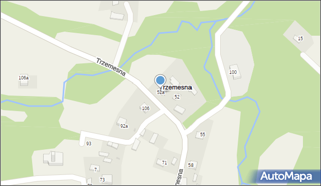 Trzemesna, Trzemesna, 52a, mapa Trzemesna