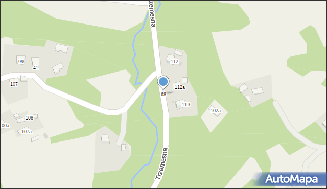 Trzemesna, Trzemesna, 68, mapa Trzemesna