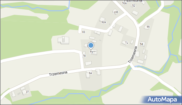 Trzemesna, Trzemesna, 73, mapa Trzemesna