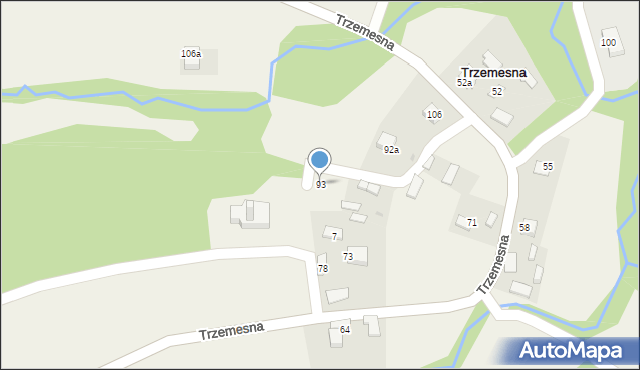 Trzemesna, Trzemesna, 93, mapa Trzemesna