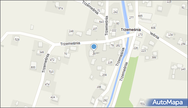 Trzemeśnia, Trzemeśnia, 20, mapa Trzemeśnia