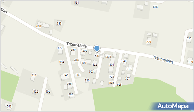 Trzemeśnia, Trzemeśnia, 537, mapa Trzemeśnia