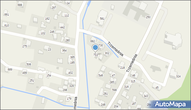 Trzemeśnia, Trzemeśnia, 711, mapa Trzemeśnia