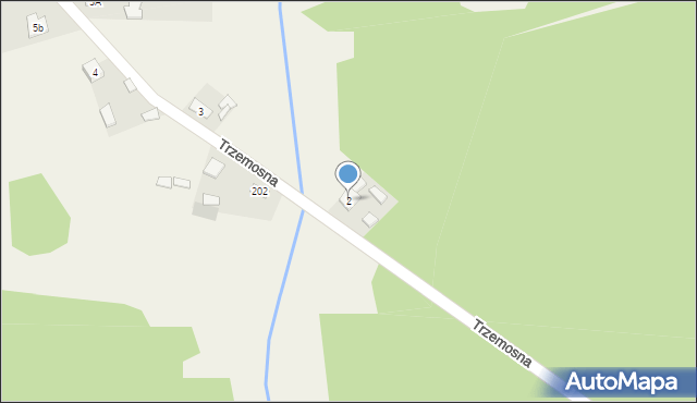 Trzemosna, Trzemosna, 2, mapa Trzemosna