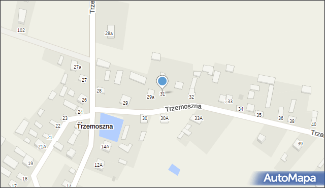 Trzemoszna, Trzemoszna, 31, mapa Trzemoszna