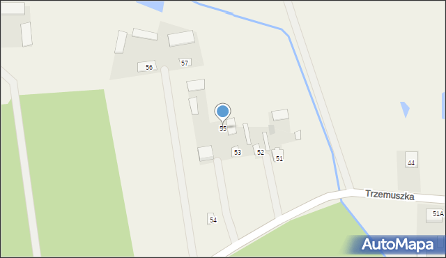 Trzemuszka, Trzemuszka, 55, mapa Trzemuszka