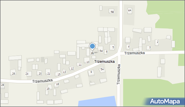 Trzemuszka, Trzemuszka, 8b, mapa Trzemuszka