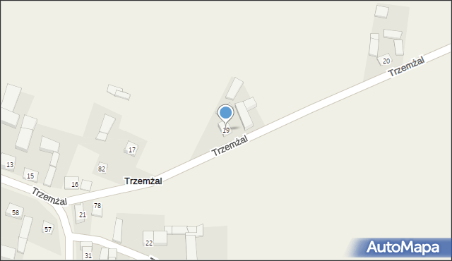 Trzemżal, Trzemżal, 19, mapa Trzemżal