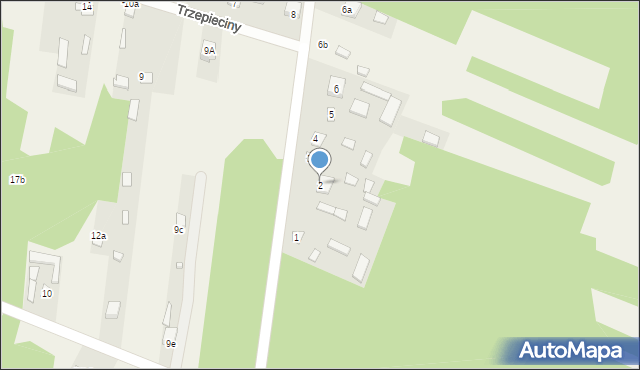 Trzepieciny, Trzepieciny, 2, mapa Trzepieciny