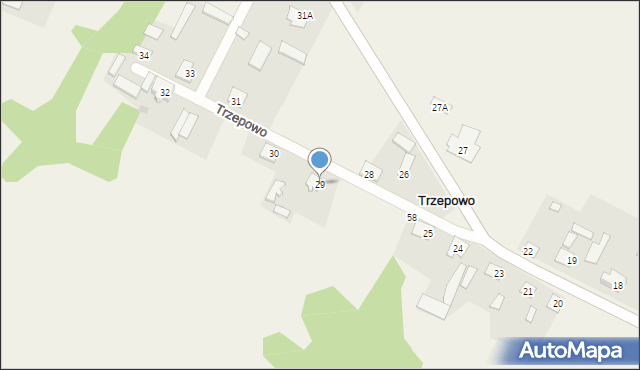 Trzepowo, Trzepowo, 29, mapa Trzepowo