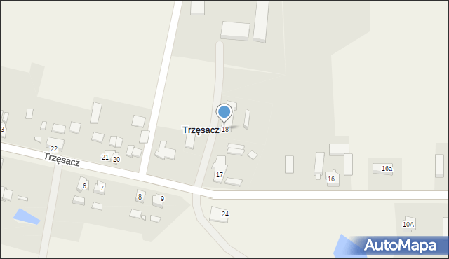Trzęsacz, Trzęsacz, 18, mapa Trzęsacz