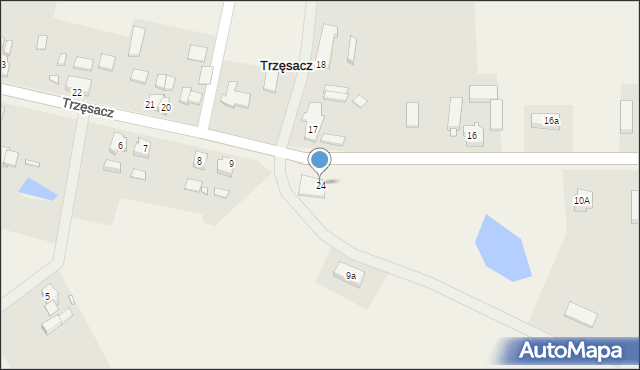 Trzęsacz, Trzęsacz, 24, mapa Trzęsacz