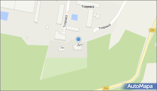 Trzęsacz, Trzęsacz, 25b, mapa Trzęsacz