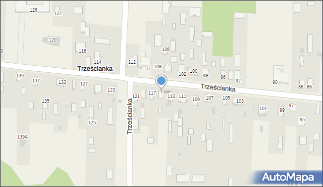 Trześcianka, Trześcianka, 115, mapa Trześcianka