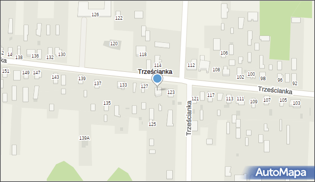 Trześcianka, Trześcianka, 125, mapa Trześcianka