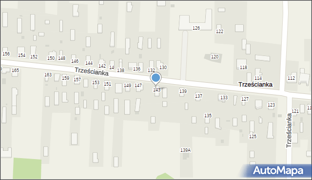 Trześcianka, Trześcianka, 143, mapa Trześcianka