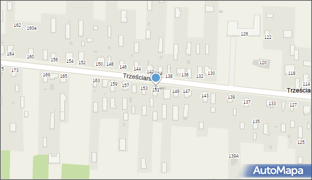 Trześcianka, Trześcianka, 151, mapa Trześcianka