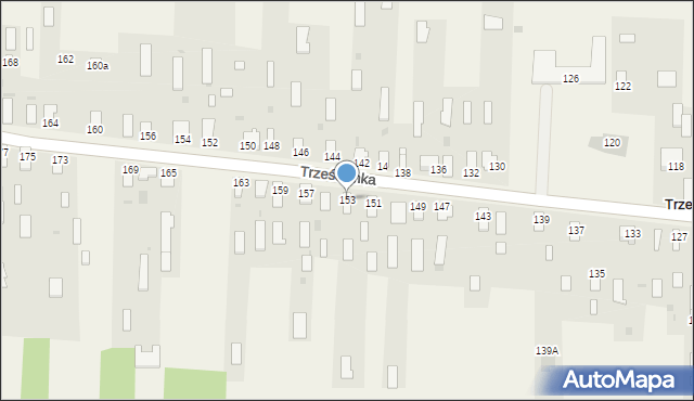 Trześcianka, Trześcianka, 153, mapa Trześcianka