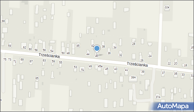 Trześcianka, Trześcianka, 40, mapa Trześcianka