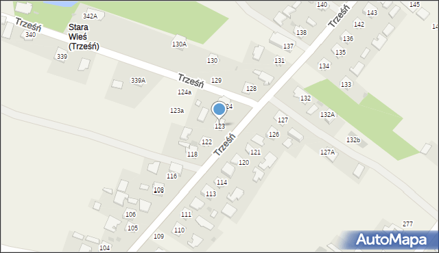 Trześń, Trześń, 123, mapa Trześń
