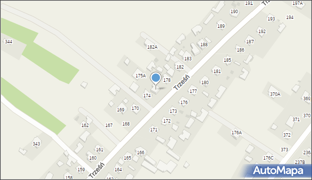 Trześń, Trześń, 175, mapa Trześń