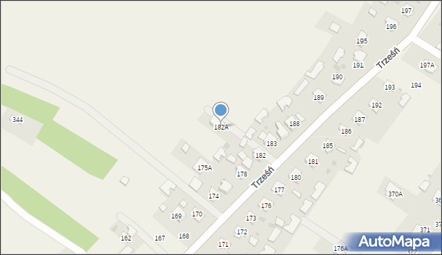 Trześń, Trześń, 182A, mapa Trześń