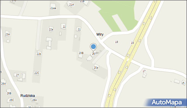 Trześń, Trześń, 20, mapa Trześń