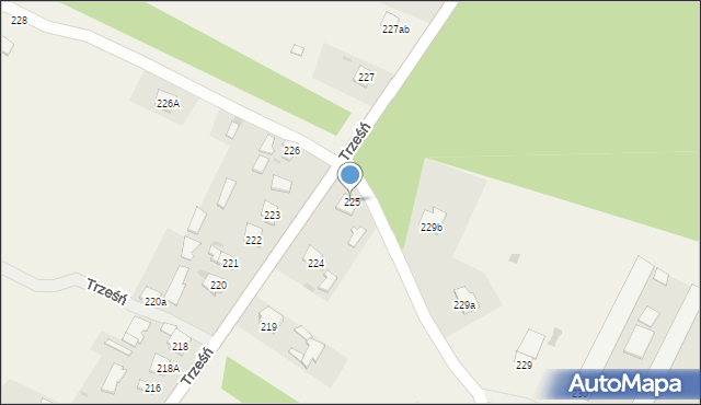 Trześń, Trześń, 225, mapa Trześń