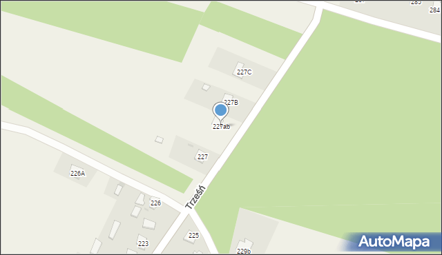 Trześń, Trześń, 227ab, mapa Trześń