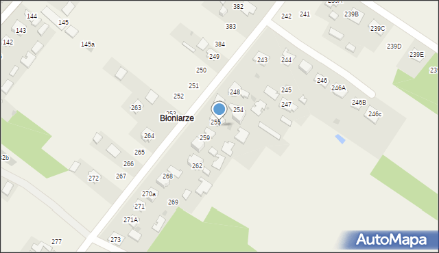 Trześń, Trześń, 258, mapa Trześń