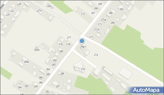 Trześń, Trześń, 275, mapa Trześń