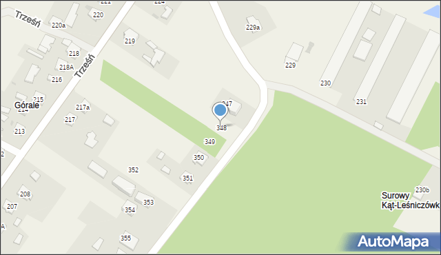 Trześń, Trześń, 348, mapa Trześń