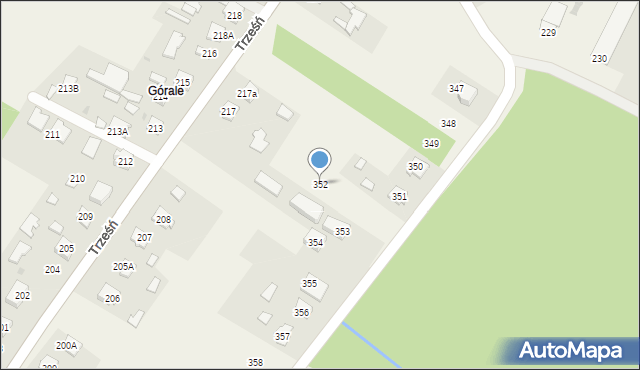Trześń, Trześń, 352, mapa Trześń