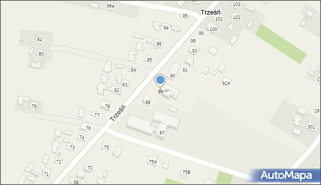 Trześń, Trześń, 89, mapa Trześń
