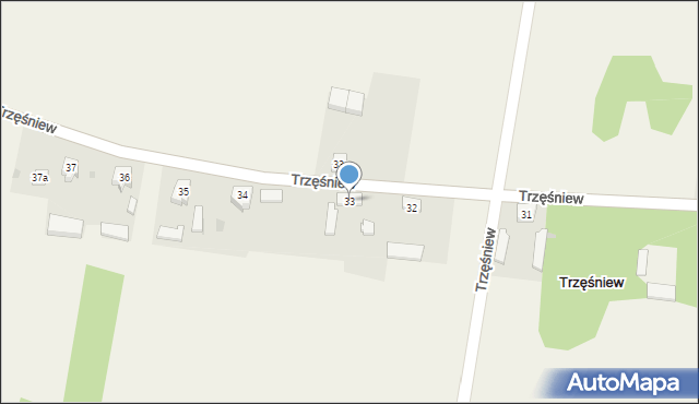 Trzęśniew, Trzęśniew, 33, mapa Trzęśniew