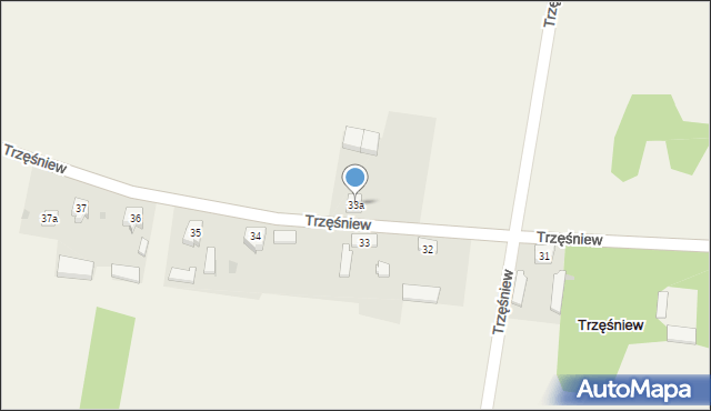 Trzęśniew, Trzęśniew, 33a, mapa Trzęśniew